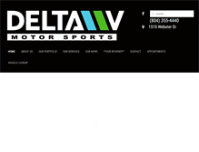 Tablet Screenshot of deltavmotorsports.com